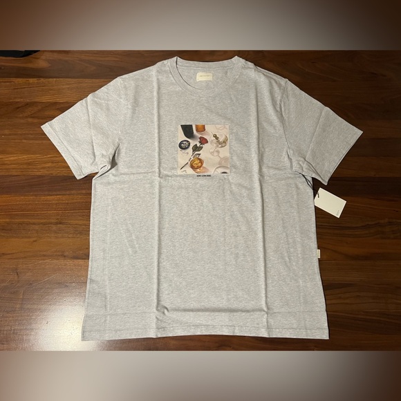 Aime Leon Dore ALD Dinner Scene Table Setting Tee Logo Short-Sleeve Tee Grey